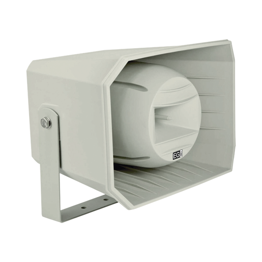 1601 Bocina HiFi PoE Ethernet IP, de 2 vias 30W, grado de protección IP66 Gris Claro