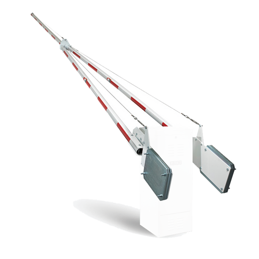 1602-166 Mástil tubular de aluminio de 27 ft para barreras Doorking 1602