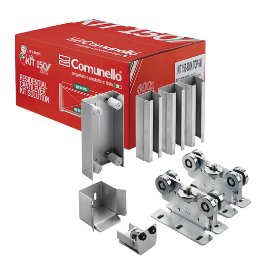 19912325 - KIT para puertas autoportantes de hasta 3 m y 600 kg con guia para puertas corredizas