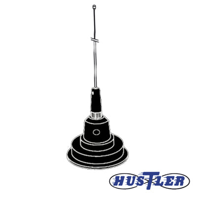 1C-100B - Antena Móvil en Color Negro para Rango de Frecuencia de Banda Civil (CB) 26.960 - 27.400 MHz.