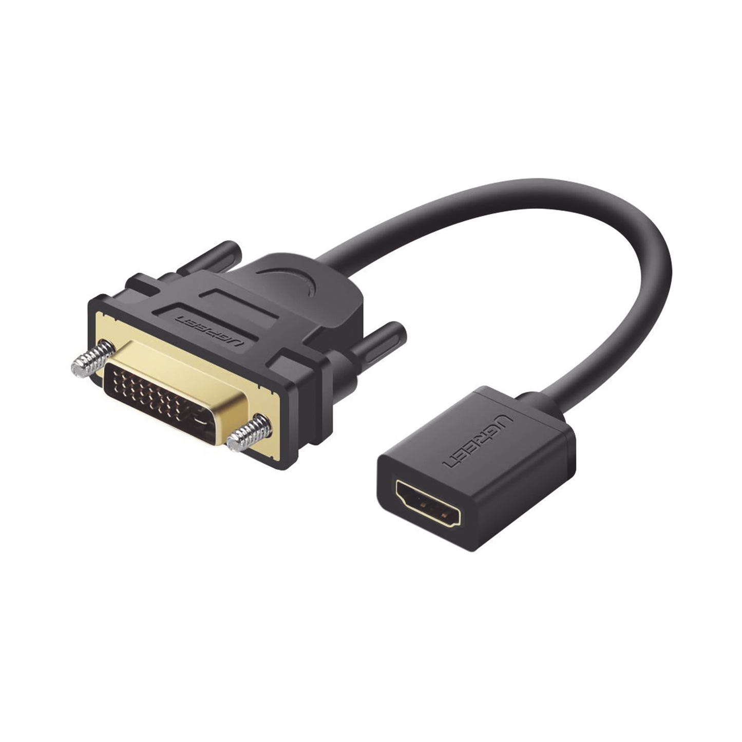 20118 - Convertidor DVI Macho a HDMI Hembra | Bidireccional | DVI 24+1 | 1080P@60Hz | Cable de 22 cm (8.66 Pulgadas) | Negro