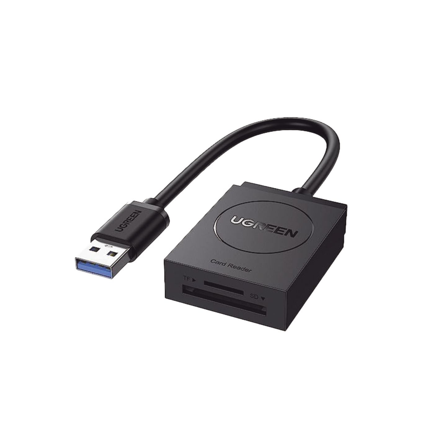 20250 - Lector de tarjetas USB-A 3.0 a MicroSD (TF) / SD | 5Gbps | Soporta hasta 2TB | Soporta Windows/Mac OS/Linux/Android | Lectura de Tarjetas Simultánea | No Requiere Controlador | Cable de 15cm.