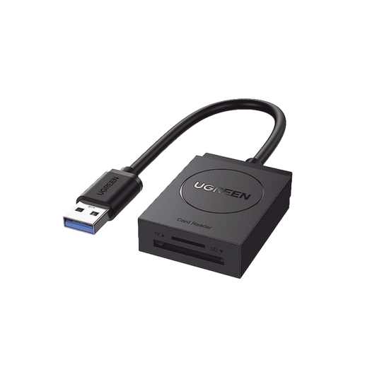 20250 - Lector de tarjetas USB-A 3.0 a MicroSD (TF) / SD | 5Gbps | Soporta hasta 2TB | Soporta Windows/Mac OS/Linux/Android | Lectura de Tarjetas Simultánea | No Requiere Controlador | Cable de 15cm.