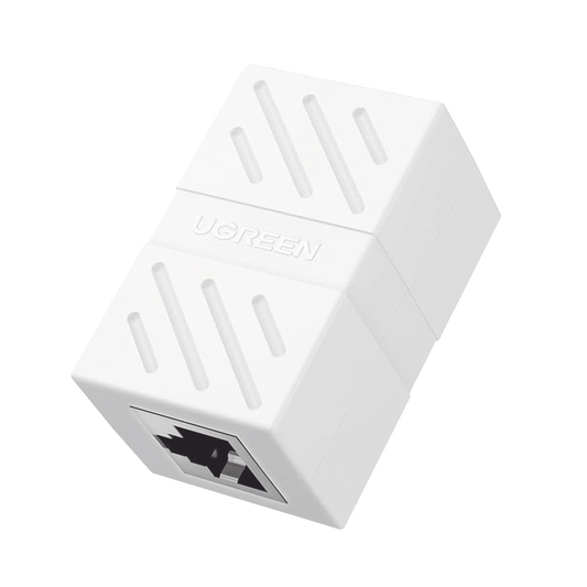 20311 Acoplador (Extensor de Cable Ethernet RJ45 a RJ45) | 1000Mbps | Compatibilidad con Cat7 Cat6A Cat6 Cat5e | Compatible con POE | Ignífugo | ABS | Color Blanco.