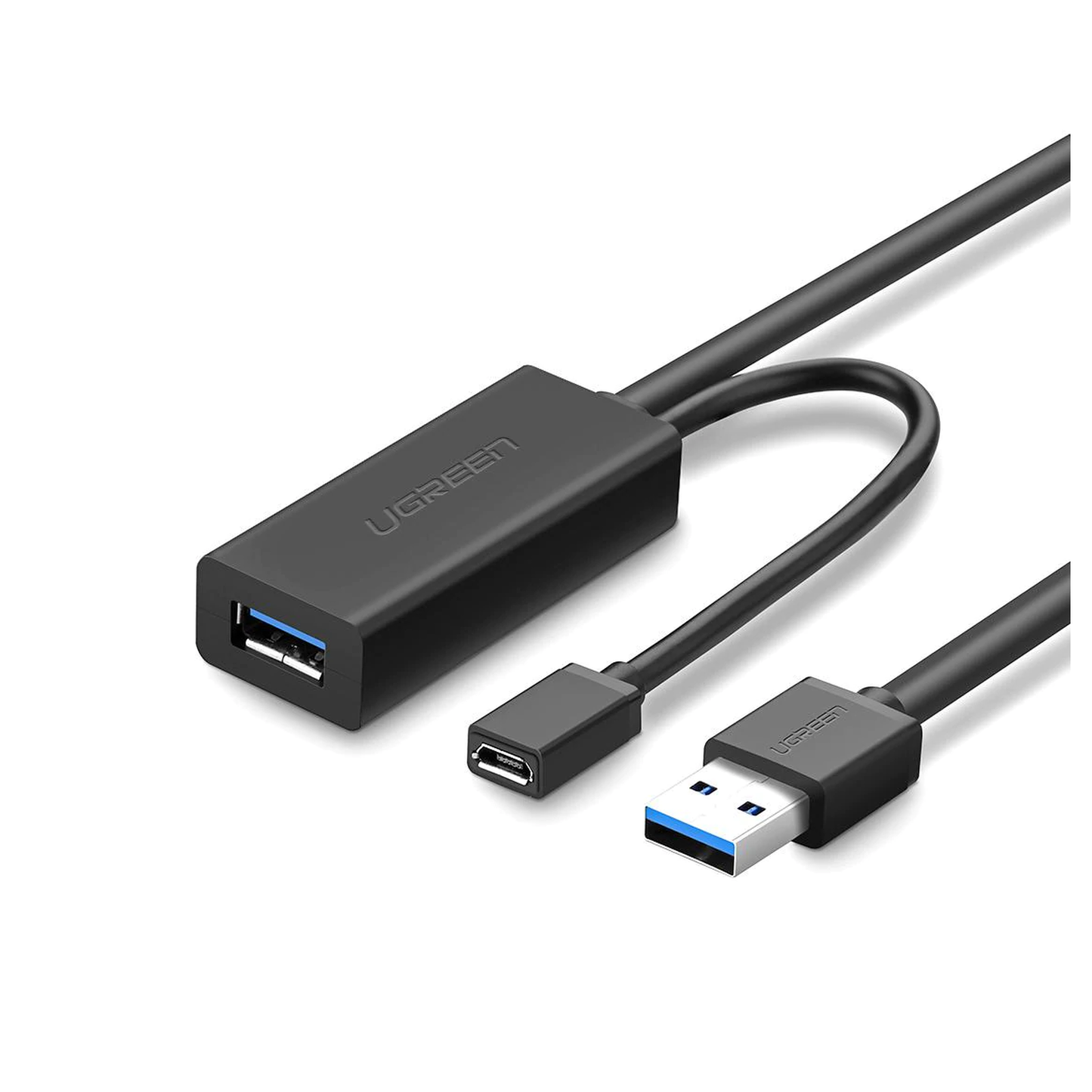 20826 - Cable de Extensión Activo USB 3.0 con puerto de alimentación Micro USB / 5 Metros / USB 3.0 a 5Gbps / No requiere controlador / Ideal para impresoras, consolas , Webcam, etc.