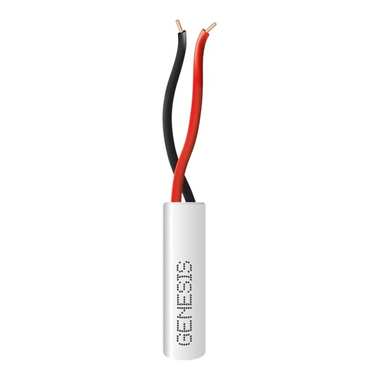 2101-1101/1000 Bobina de 305 Metros / Alambre de Cobre 2 x 22 AWG / Tipo Alarmas CMR-CL3R / Riser / Para Interior / Color Blanco / Para Aplicaciones de Alarmas de Intrusión / Automatización