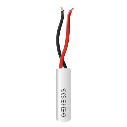 2102-1101/1000 Bobina de 305 Metros de Cable / 2 x 22 AWG / Color Blanco / Uso Interior / Riser / Para Sistemas de Intrusión y Automatización