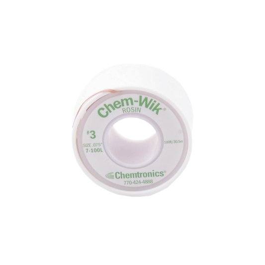 237-SO-086 - Rollo de Desoldar Chemtronics, 100 ft, 30 mts, 0.075 inches.
