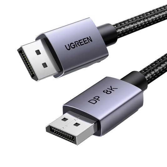 25906 Cable DisplayPort 1.4 | 3 metros | Resolución 8K@60Hz | Blindaje interno Múltiple | 3D/HDR+/HDCP | 32.4 Gbps | FreeSync G-Sync | Certificado VESA | Núcleo de Cobre Estañado | Malla de Nylon | Carcasa de Aluminio.