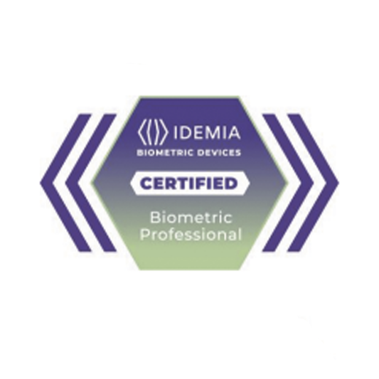 287889709 Certificado Idemia Profesional Biométrico , membresía de 2 años con acceso al módulo de ventas 24/7 a la plataforma de aprendizaje de dispositivos biométricos de IDEMIA.
