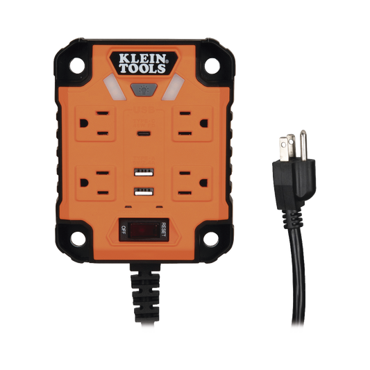 29601 - Multicontacto Powerbox 1, con 4 Salidas 120 Vca, 2 USB-A / 1 USB-C, Luces LED Integradas y Soporte Magnético