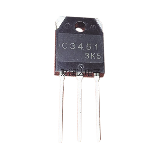 2SC-3451 - Transistor de Potencia en Silicio tipo NPN, 500 Vc-b, 15 A. 100 Watt, TO-3PA .
