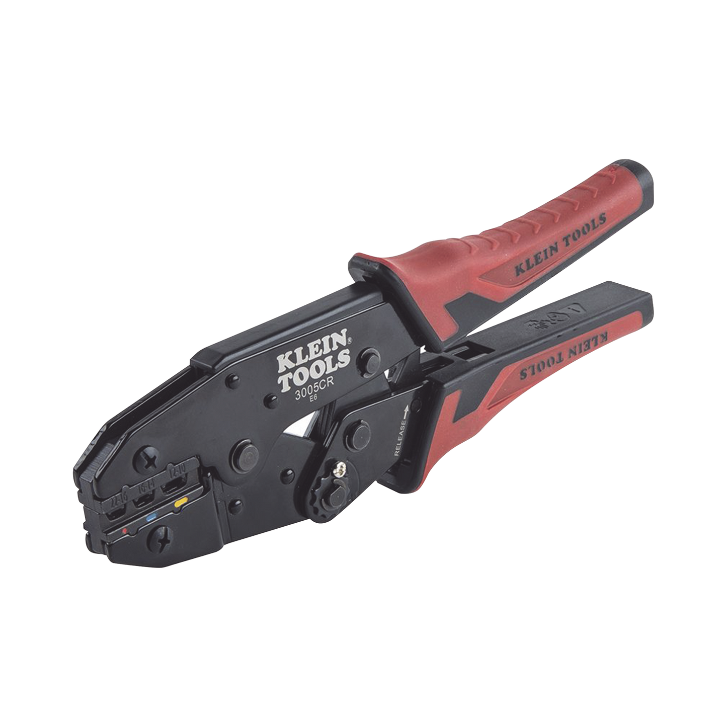 3005-CR - Pinza Ponchadora para Terminales con Aislamiento en Cable de Cobre Sólido y Trenzado de 10-22 AWG.