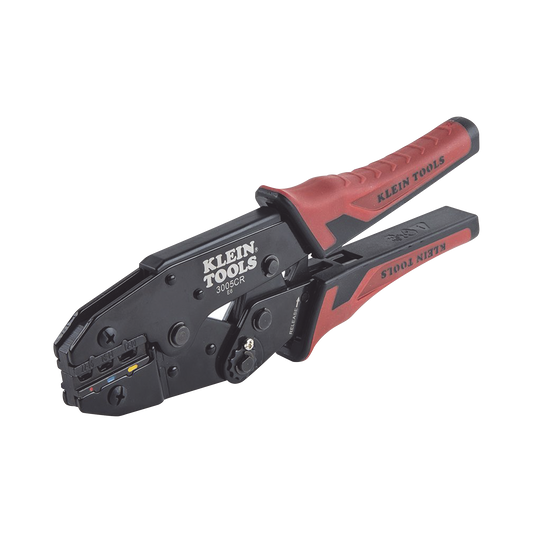 3005-CR - Pinza Ponchadora para Terminales con Aislamiento en Cable de Cobre Sólido y Trenzado de 10-22 AWG.