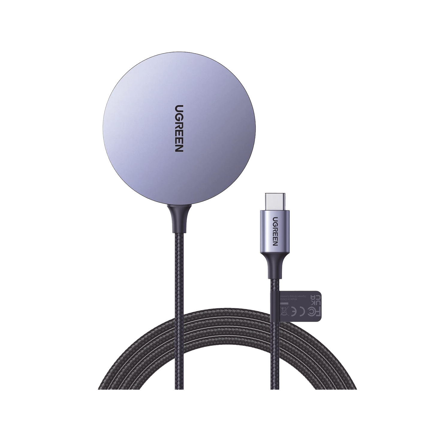 30233 Cargador Inalámbrico Magnético | 15W | Tecnología Magsafe | Qi | Certificado MFM | Modulo de Carga Original | Carga Rápida | Fuerte Absorción Magnética | Cable de Nylon Trenzado | 1.5 metros | Multi Protecci&oacut