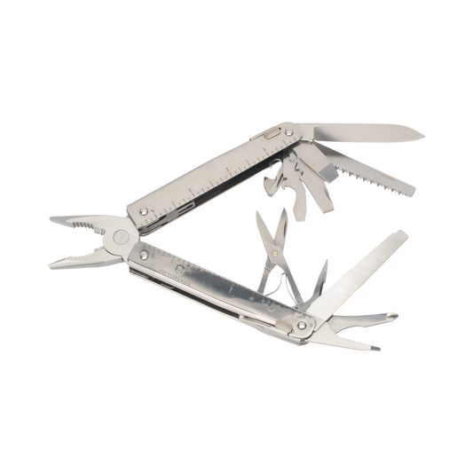 30338L - Navaja Victorinox Multiherramienta SwissTool X Plus con 37 Funciones. Incluye Funda de Piel