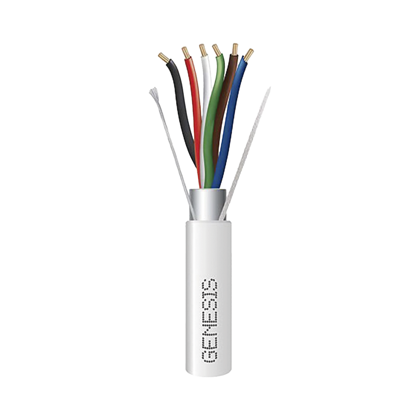 3216-1012 - Carrete de 305 Metros (1000 Pies) / Cable de Cobre / 6 x 18 AWG / Plenum / Color Blanco / Blindado / Para Aplicaciones de Alarmas de Intrusi�n / Control de Acceso / Automatizaci�n / Interfonos y Tv Porteros