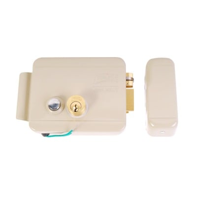 321-DCBD-ABG Cerradura Eléctrica / Incluye Llave / Derecha/ Con Botón integrado /Exterior