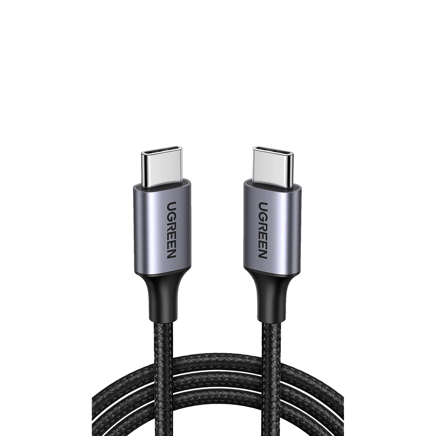 50152 - Cable USB-C a USB-C | 2 Metros (6.56 Pies) | Transferencia de Datos de 480 Mbps | Carga R�pida de Hasta 60W | QC 4.0/3.0/2.0 | PD3.0 | FPC | AFC | Protecci�n Integrada | Caja de Aluminio | Nylon Trenzado | Color Negro