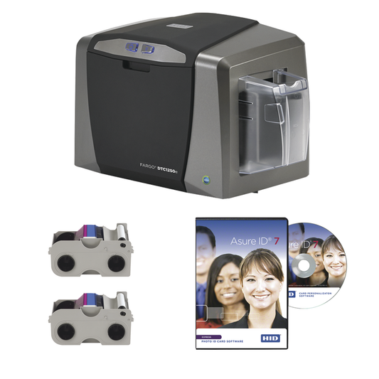 50610 Kit de Impresora de tarjetas PVC DTC1250e/ Una Cara / Incluye: 2 Ribbons Color y Software/ 3 Años Garantia