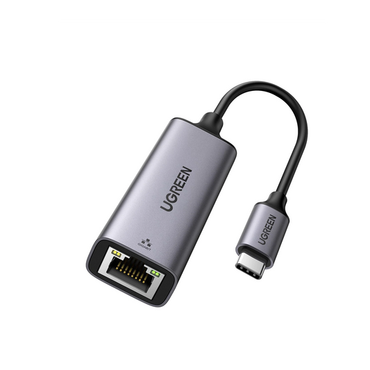 50737 - Adaptador de Red USB-C 3.1 (5 Gbps) a RJ45 | Thunderbolt 3 | Admite 10/100/1000 Mbps |  Chip Inteligente | Amplia Compatibilidad | Caja de Aluminio | Longitud del cable 10 cm.