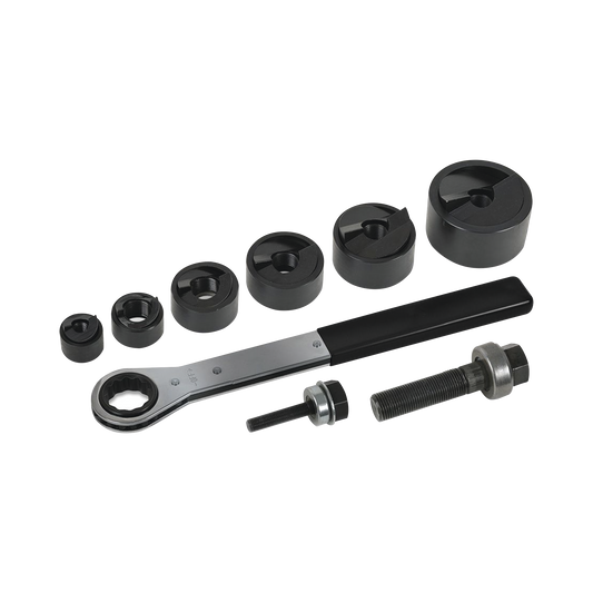 53732SEN - Juego de 6 Sacabocados de 1/2 a 2 Pulgadas (12.7 a 50.8 mm). con Estuche