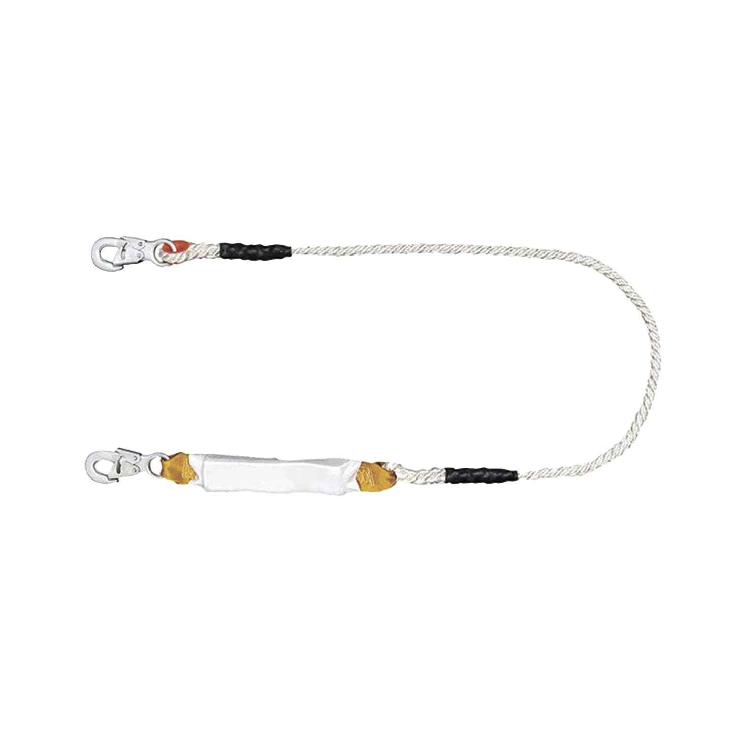 5430-15-D Amortiguador con Cable de Protección de  Nylon y 2 Ganchos de Seguro Doble.