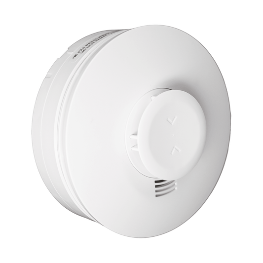 5800SMOKEV - Detector Inalámbrico de Humo y Calor 5800SMOKEV / 3V Litio / Detección Fotoelectrica Multicriterio / Temperatura Fija 135°F / Alerta Baja Temperatura 41°F / RF 345 MHz / Sonido 85 dBA / Compatible con Sistemas Resideo