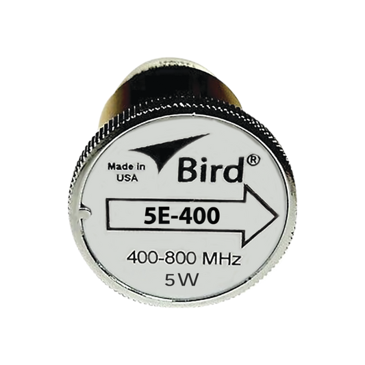 5E-400 - Elemento de 5 Watt en Línea 7/8" para Wattmetro BIRD 43 en Rango de Frecuencia de 400 a 800 MHz.