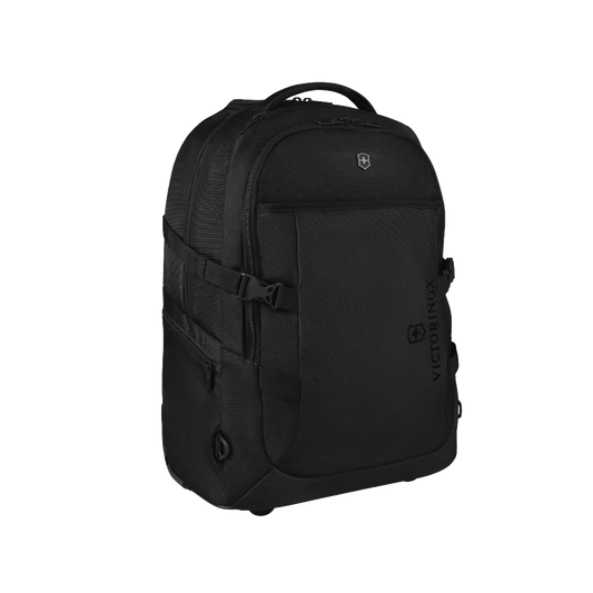 611-425 - Mochila VX Sport EVO con Ruedas, Mango Telescópico y Correas al Hombro. Fabricada en Poliéster Negro repelente al Agua. Backpack on Wheels.