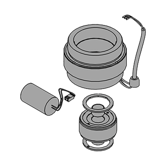 63003161 ESTATOR PARA FAAC 844 CON CONDENSADOR DE 18 UF