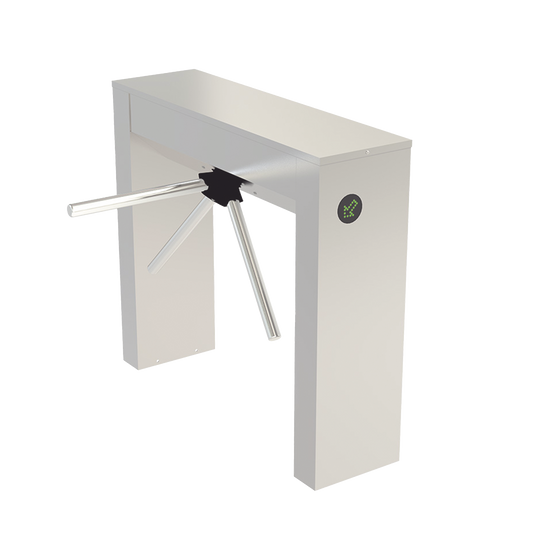 700EN1S - Torniquete Trípode Bidireccional de Acero Inoxidable Con Indicadores de Paso / Para Aplicaciones de Interior y Exterior Protegido / Tipo Puente