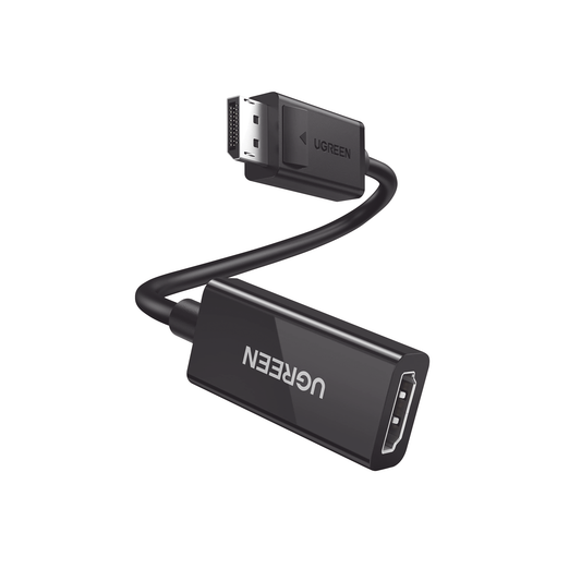 70694 - Convertidor DisplayPort a HDMI 4K@60Hz | 3D | HDR | Blindaje Interno | Bot�n Liberador | Largo 25 cm (9.84 Pulgadas) | Carcasa de ABS | Plug & Play.