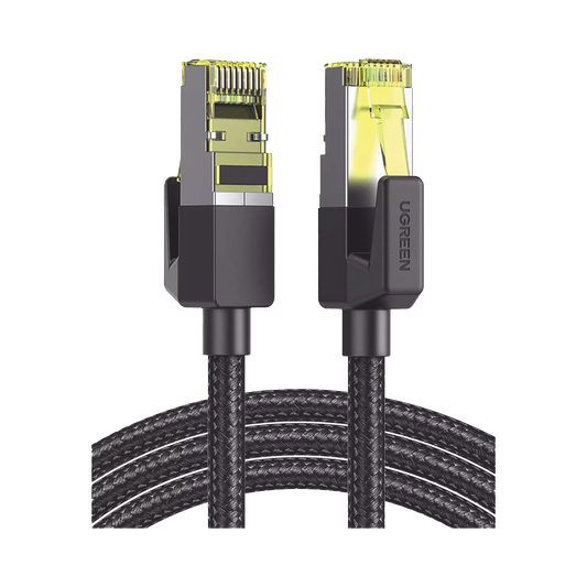 80424 Cable Ethernet Cat7 CLASSâ? F/FTP Redondo con Malla de Nylon 3 Metros