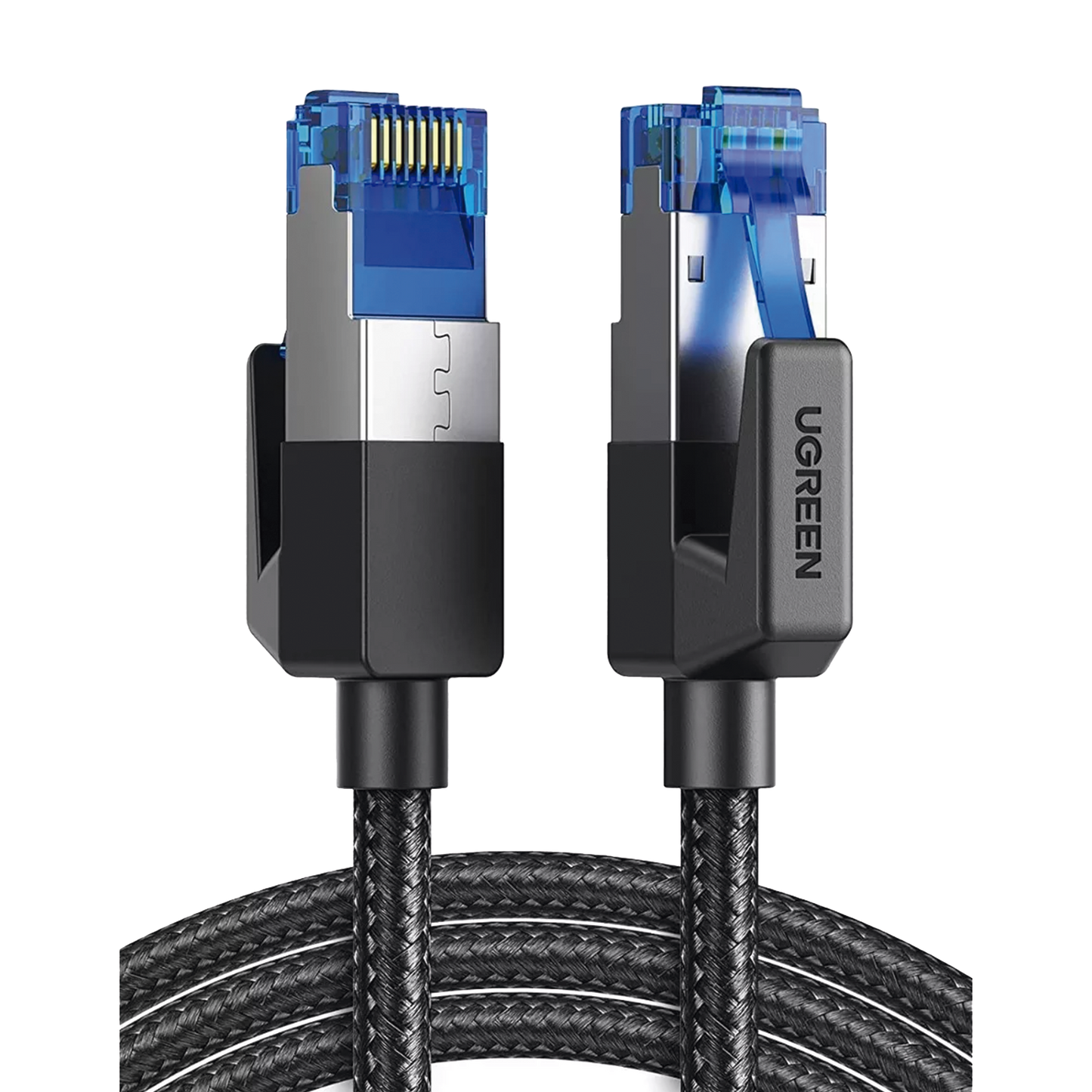 80429 - Cable Ethernet Cat8 CLASS F/FTP Redondo con Malla de Nylon 1 Metro (3.28 Pies)