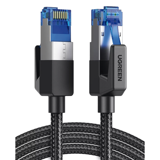80431 - Cable Ethernet Cat8 CLASS F/FTP Redondo con Malla de Nylon 2 Metros (6.56 Pies)