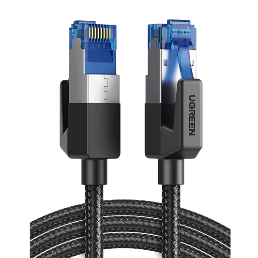 80433 - Cable Ethernet Cat8 Class F/FTP Redondo con Malla de Nylon 5 Metros (16.40 Pies)