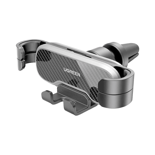 80539 Soporte de Teléfono para Rendija de Ventilación | Tecnología Gravity Drive | Rotación de 360° | Suspensión por Goma | 5 Puntos de Sujeción | Compacto | Ajustable | Estable | Compatible con Rejilla de Ventilaci