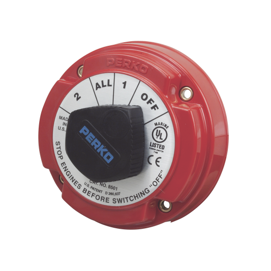 8501DP - Switch Selector de Batería de Servicio Mediano, para Sistemas Eléctricos Marinos