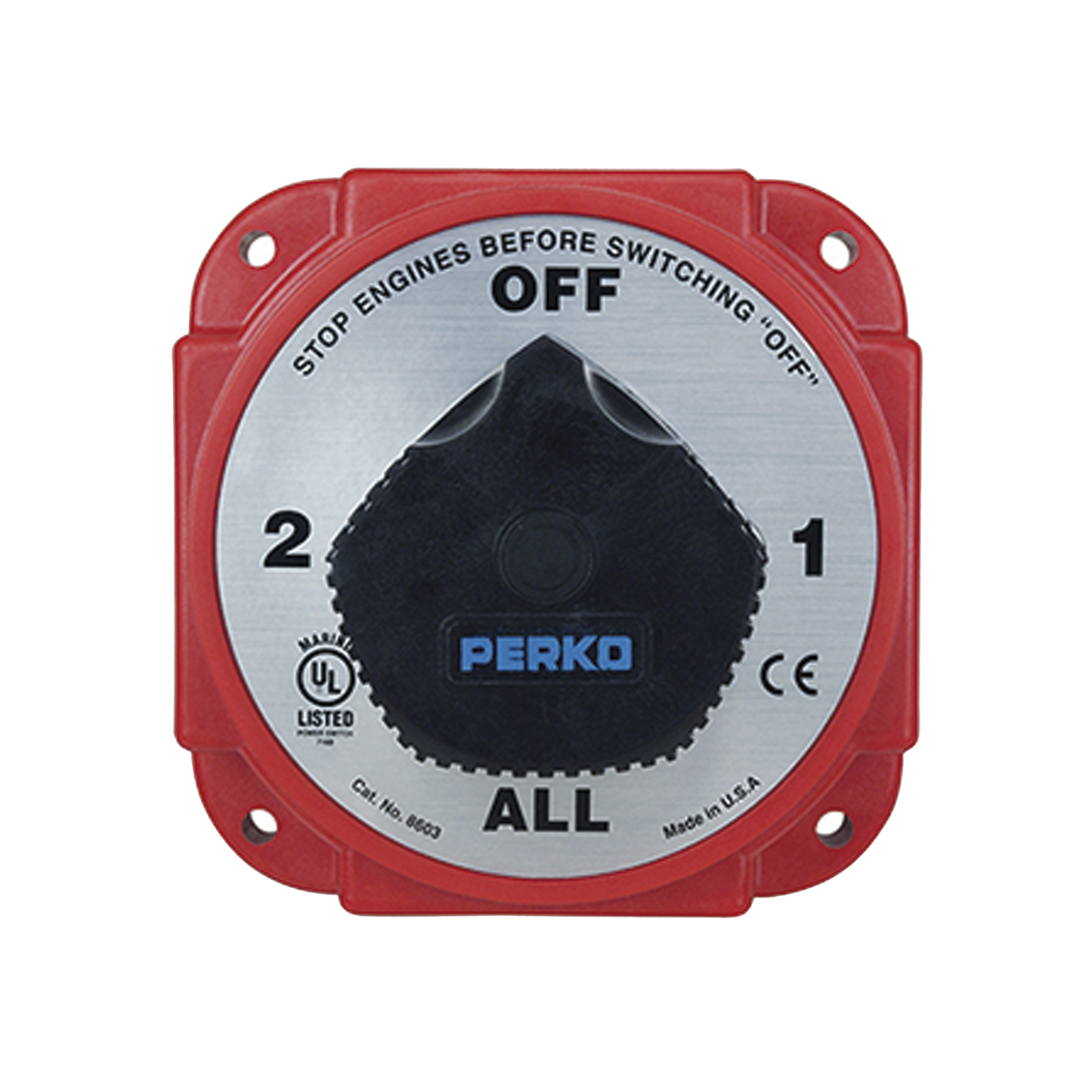 8603DP - Switch Selector de Batería y Alternador de Servicio Pesado, para Sistemas Eléctricos Marinos