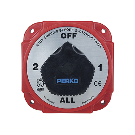 8603DP - Switch Selector de Batería y Alternador de Servicio Pesado, para Sistemas Eléctricos Marinos