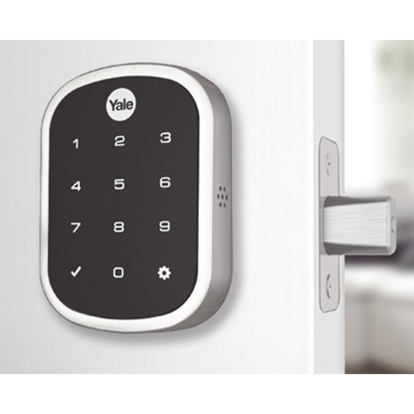 89385 - Cerradura ASSURE YRD256, Niquel Satinado/Teclado/ Para puertas Izq o Derecha de  35 a 57 mm de espesor/ Apertura por Smartphone