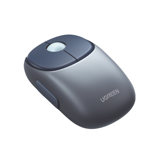 90538 Mouse Inalámbrico  FUNï¼? / Recargable / 2.4G & Bluetooth / 4 Niveles de DPI / Silencioso / Ergonómico / 5 Botones / Compatible con Windows, macOS 10.5, Android iOS Linux y Chrome OS / Color Azul