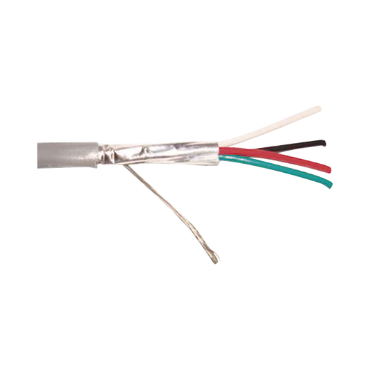9274 Cable 4 x 18 AWG / Blindado / 305 Metros / Riser / UL / Color Gris / Hecho en México