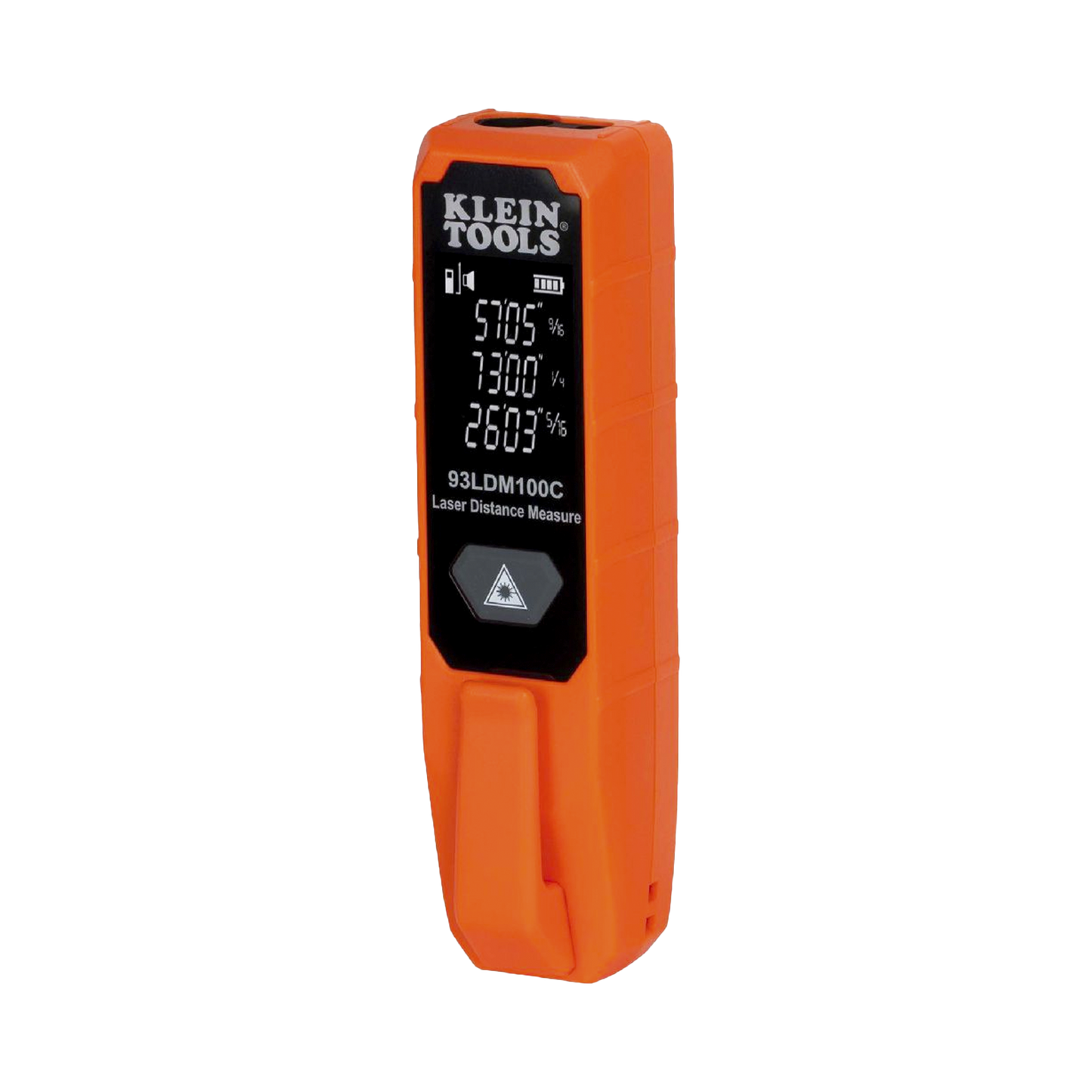 93-LDM-100C Medidor Compacto Láser de Distancias. Rango: 5.1 cm a 30.5 m / Opción cm o pulg. o Combinado /  Clip para Bolsillo.
