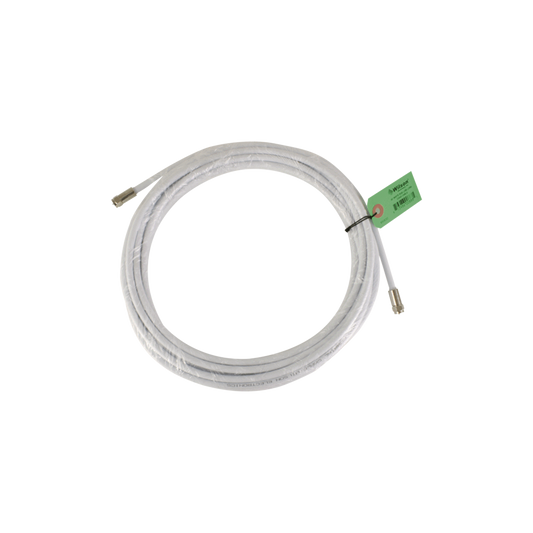 950-630 Jumper Coaxial con Cable Tipo RG-6 en Color Blanco de 9.14 Metros de Longitud y Conectores F Macho en Ambos Extremos. 75 Ohm de Impedancia.