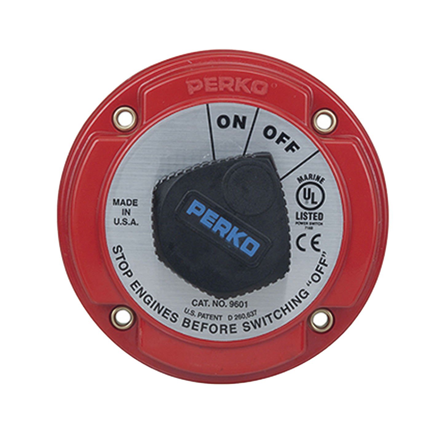 9601DP - Switch Selector de Batería On / Off de Servicio Mediano, para Sistemas Eléctricos Marinos