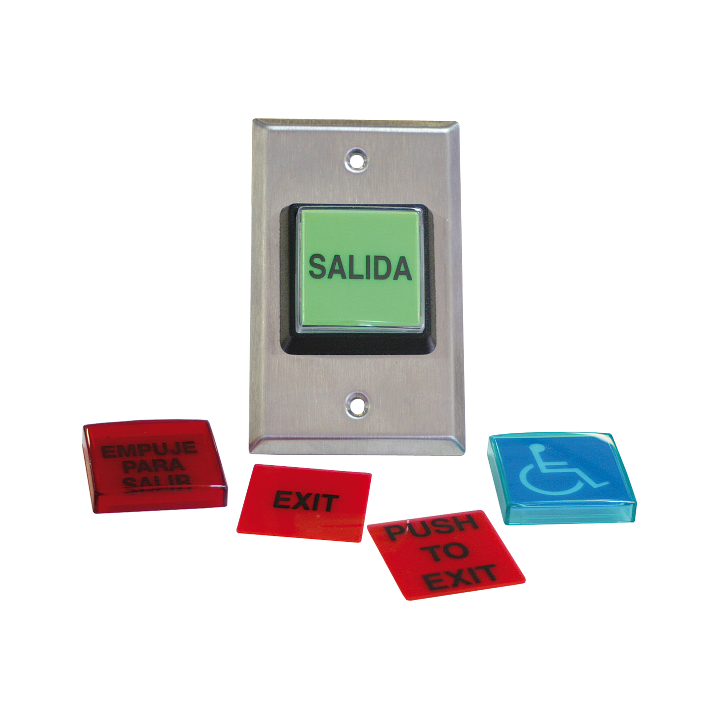 972LESMO - Botón de Salida / MÚLTIPLES Placas/ Luz LED /2 Años Garantia