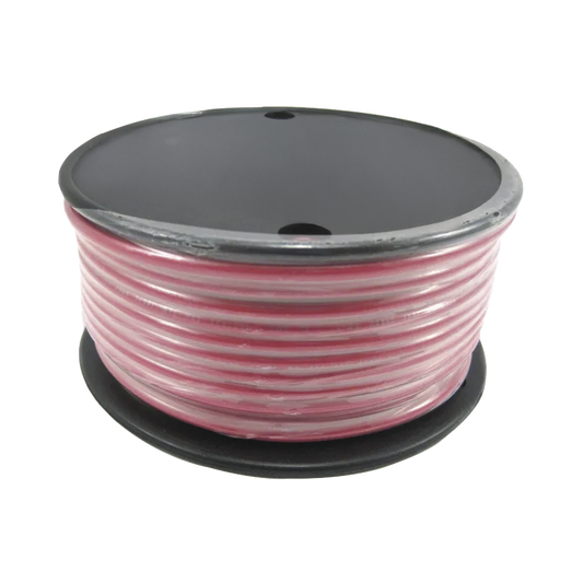 Rollo de cable grado marino calibre 16 en color rojo de 100 pies (30.48 m).