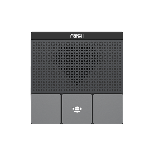 A10W Mini Intercomunicador Wi-Fi para hotelería, hospitales, con diseño elegante, PoE, 3 botones, 1 relevador integrado de salida y entrada.